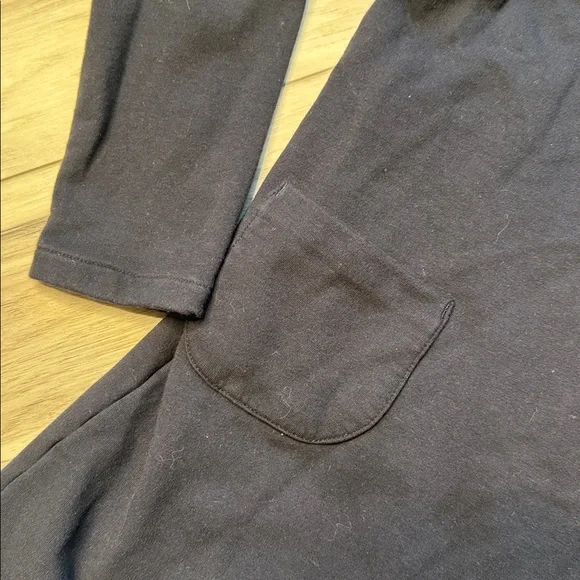 Classic Navy Fleece Dress with White Collar - Picture 3 of 7